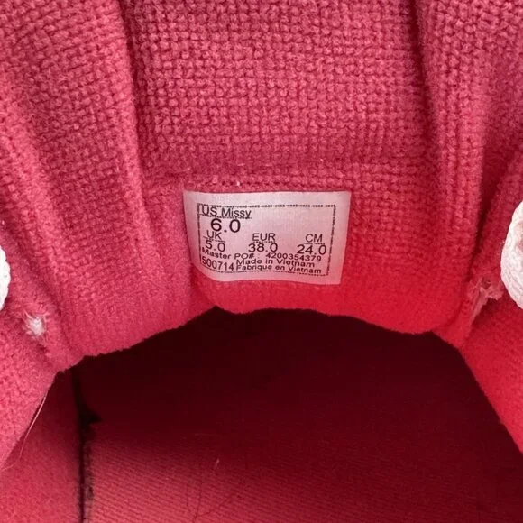 Vans Off The Wall Womens Sz 6 Low Top Sneakers Pink White Checkered Lace Up Shoe - Picture 8 of 13